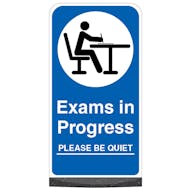 Exams In Progress Please Be Quiet - Blue