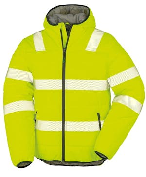 Result Recycled Padded Safety Hi-Vis Jacket