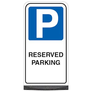 Freestanding Sign - Reserved Parking - Mandatory Blue Parking