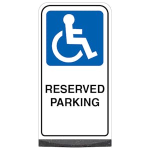 Freestanding Sign - Reserved Parking - Mandatory Disabled
