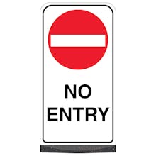Freestanding Sign - No Entry