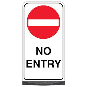 Freestanding Sign - No Entry