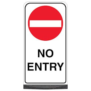 Freestanding Sign - No Entry