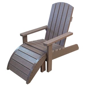 Adirondack Chair and Footstool