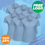 6 Russell Ladies Polo Shirts For £99 - Includes Free Embroidered Logo!