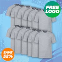 12 Russell T-Shirts For £99 - Includes Free Embroidered Logo!