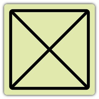 Photoluminescent Emergency Exit Symbol