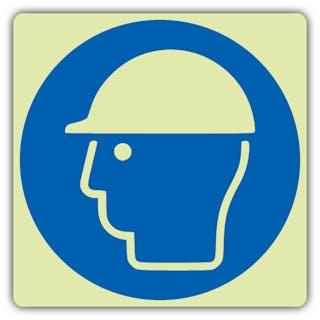 Photoluminescent Wear Helmet Symbol