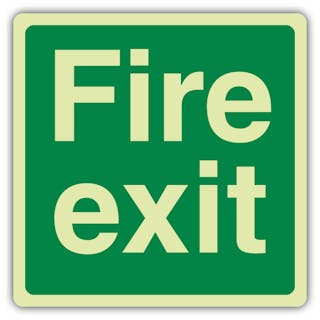 GloReflect Fire Exit - Square 