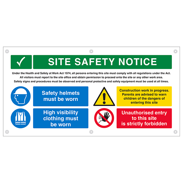 Multi Hazard Site Safety Hi Vis Jackets Banner