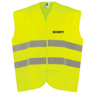 Adjustable Hi-Vis Vest - Security