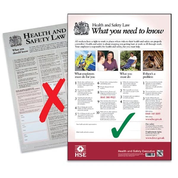 Health And Safety Law Poster A3 Safety4eyes 3836