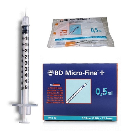 Insulin Syringes Combined Needles Syringes