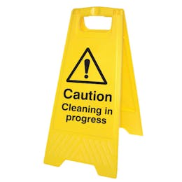 Caution Cleaning in progress