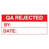 QA Rejected Vinyl Labels On A Roll