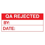 QA Rejected Vinyl Labels On A Roll