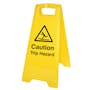 Double Sided Floor Sign - Caution Trip Hazard