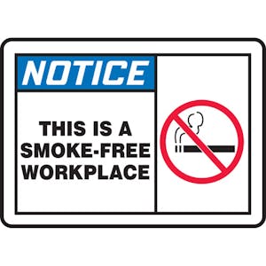 This Is A Smoke-Free Workplace W/Graphic