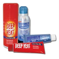 Deep Heat and Deep Freeze Sprays