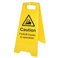 Caution Forklift Trucks In Operation