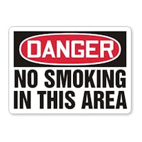 Danger: No Smoking In This Area