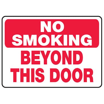 No Smoking Beyond This Door