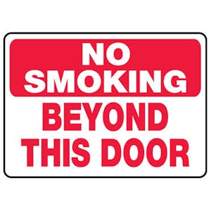 No Smoking Beyond This Door