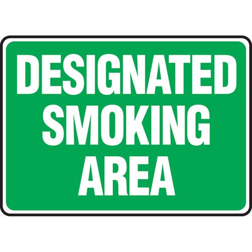 Designated Smoking Area (Green) | The Nobutts Bin Company