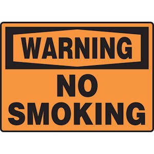 Warning No Smoking