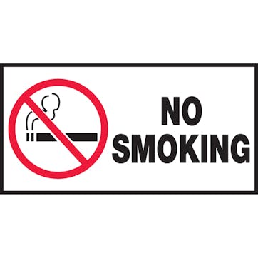 No Smoking W/Graphic (White)