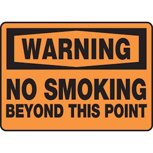 No Smoking Beyond This Point