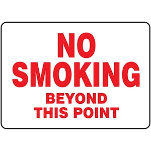 No Smoking Beyond This Point