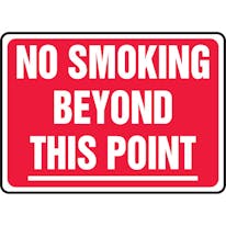 No Smoking Beyond This Point (Red)