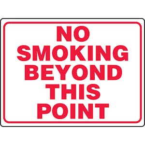 No Smoking Beyond This Point