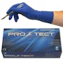 Unigloves Pro.Tect Long Cuff Blue Latex HD Gloves 