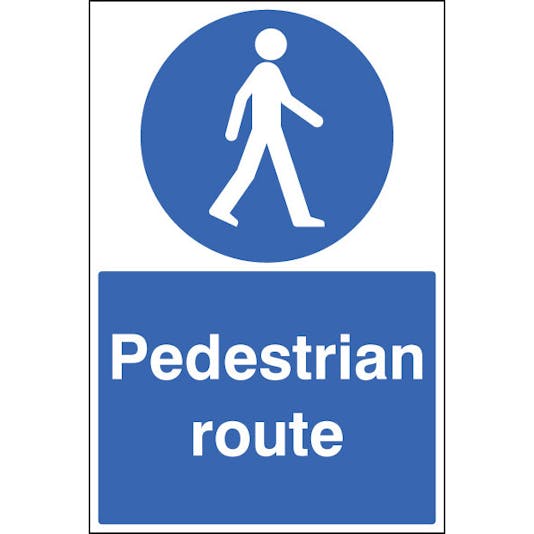 Pedestrian Route | Safety Signs 4 Less