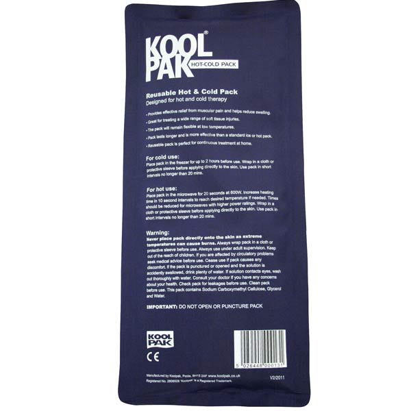 Koolpak Luxury Reusable Hot and Cold Pack 