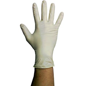Economy White Powder Free Nitrile Gloves