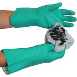 Flock Lined Nitrile Gauntlets