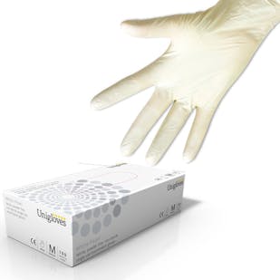 Unigloves White Nitrile Gloves