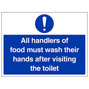 All Handlers Of Food Must Wash - Large Landscape