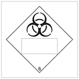 Bio Hazard 6 UN Substance Numbering Hazard Label
