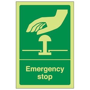 GITD Green Emergency Stop - Portrait
