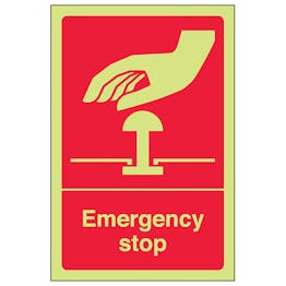 GITD Red Emergency Stop - Portrait