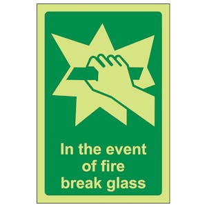 GITD In The Event Of Fire Break Glass - Portrait