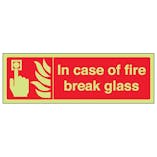 GITD In Case Of Fire Break Glass - Landscape