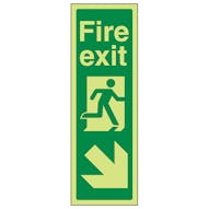 GITD Portrait Fire Exit Arrow Down Right