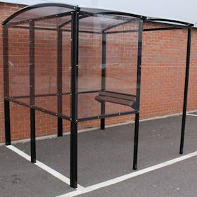 Smoking Shelter with Integrated Seating