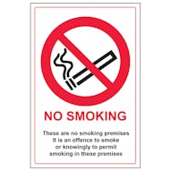 No Smoking - These Are No Smoking Premises