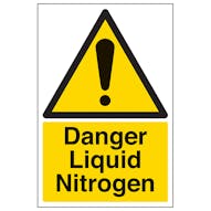 Danger Liquid Nitrogen - Portrait